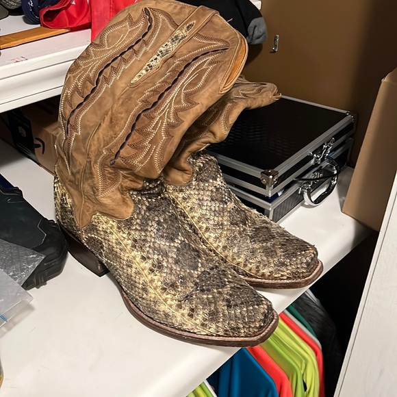 American rattle snake boots worn once size 11D - Picture 1 of 4